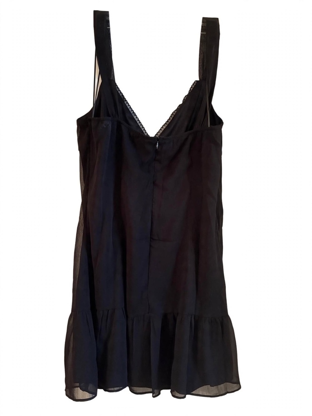 Beverly & Beck Black Zoey Chiffon Mini Dress XL Homecoming NWT